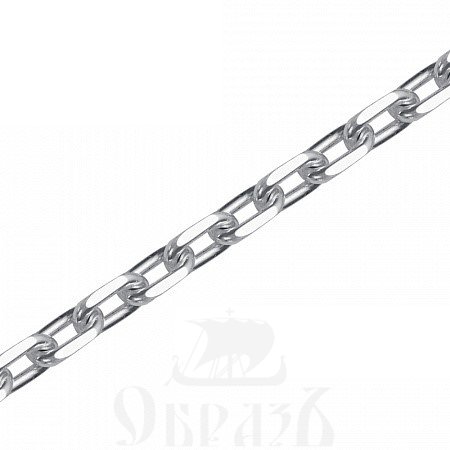 цепь плетение "якорное" с алмазной огранкой серебро 925 пробы (арт. ягр-50)