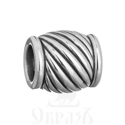 бусина «спираль», серебро 925 проба (арт. 114.009)